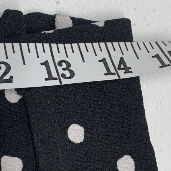 Maurices Shorts sz S 6 High Rise 4" Inseam Black White Polka Dot - Picture 4 of 9